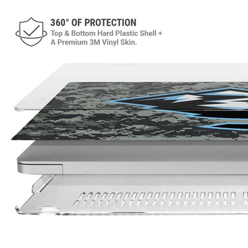 NHL Utah Mammoth DigiCamo MacBook Pro 14in (2021-24) Case plus Skin