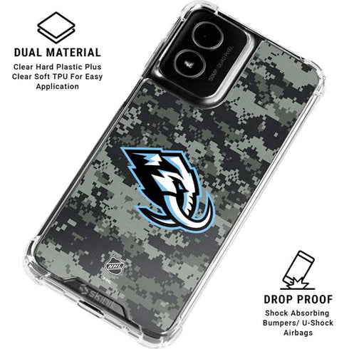 NHL Utah Mammoth DigiCamo Moto G Power 5G (2024) Clear Case