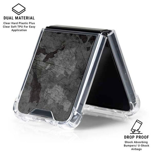 Digital Camo Galaxy Z Flip6 Clear Case
