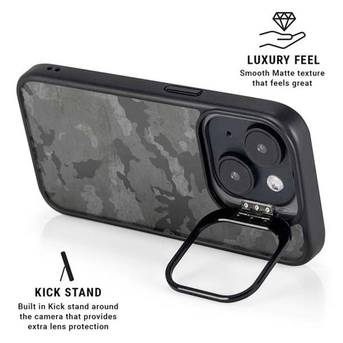 Digital Camo iPhone 15 Kickstand Case