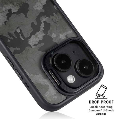 Digital Camo iPhone 15 Kickstand Case