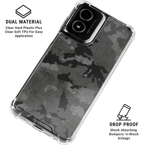 Digital Camo Moto G Power 5G (2024) Clear Case