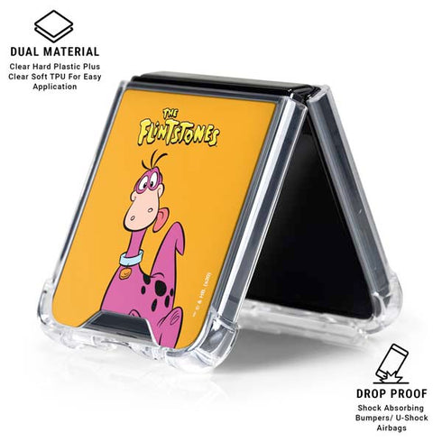 The Flinstones Dino Galaxy Z Flip6 Clear Case