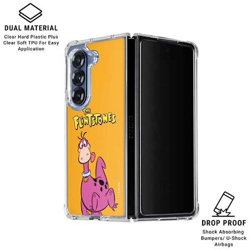 The Flinstones Dino Galaxy Z Fold6 Clear Case