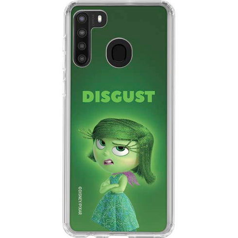 Disney Inside Out Disgust Portrait Galaxy A21 Clear Case