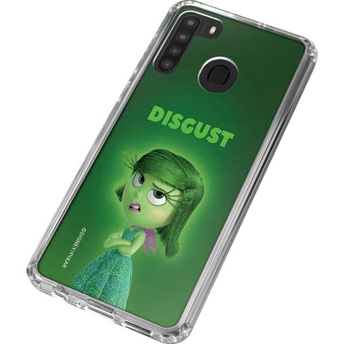 Disney Inside Out Disgust Portrait Galaxy A21 Clear Case
