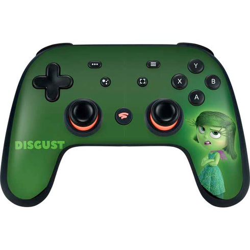 Disney Inside Out Disgust Portrait Google Stadia Controller Skin