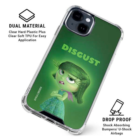 Disney Inside Out Disgust Portrait iPhone 15 Clear Case