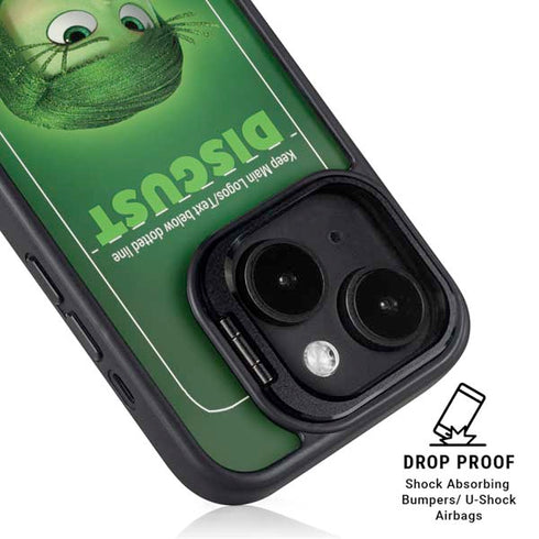 Disney Inside Out Disgust Portrait iPhone 15 Plus Kickstand Case