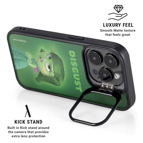 Disney Inside Out Disgust Portrait iPhone 15 Pro Kickstand Case