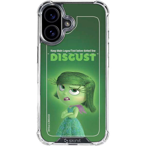 Disney Inside Out Disgust Portrait iPhone 16 Plus Clear Case