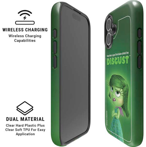 Disney Inside Out Disgust Portrait iPhone 16 Plus Magsafe Impact Case