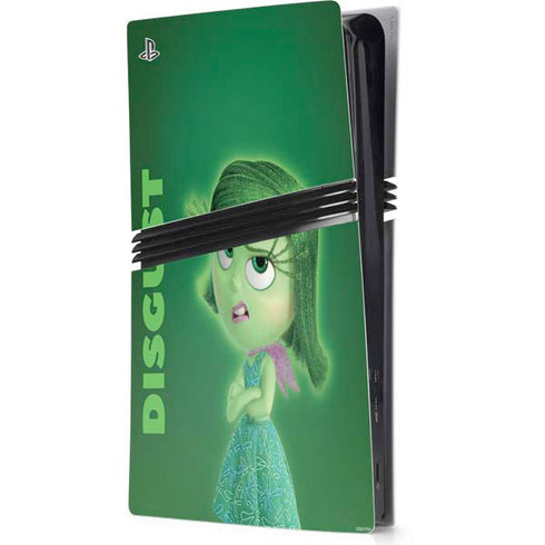 Disney Inside Out Disgust Portrait PS5 Pro Console Skin