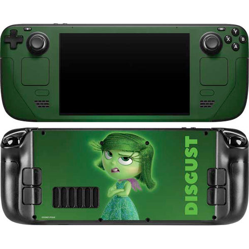 Disney Inside Out Disgust Portrait Steam Deck Handheld Gaming Computer OLED Skin