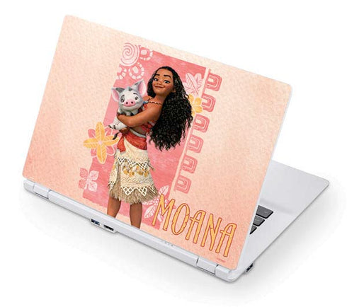 Disney Princess Moana and Pua Acer Chromebook Skin