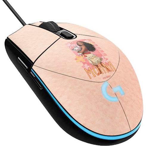 Disney Princess Moana and Pua G203 Prodigy RGB Wired Gaming Mouse Skin