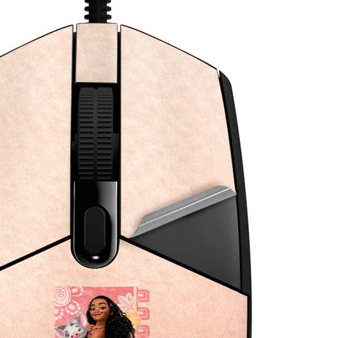 Disney Princess Moana and Pua G203 Prodigy RGB Wired Gaming Mouse Skin