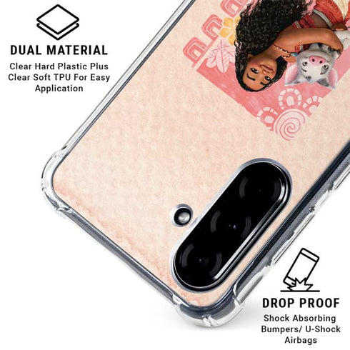 Disney Princess Moana and Pua Galaxy A36 5G Clear Case
