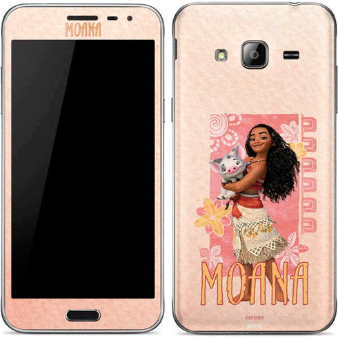 Disney Princess Moana and Pua Galaxy J3 Skin