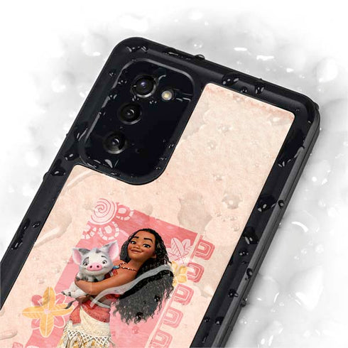 Disney Princess Moana and Pua Galaxy Note20 5G Waterproof Case