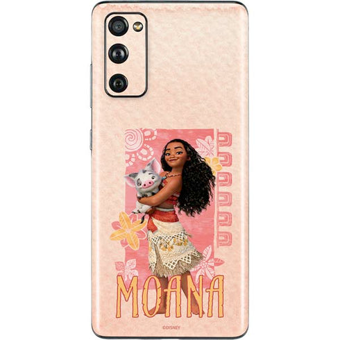 Disney Princess Moana and Pua Galaxy S20 Fan Edition Skin