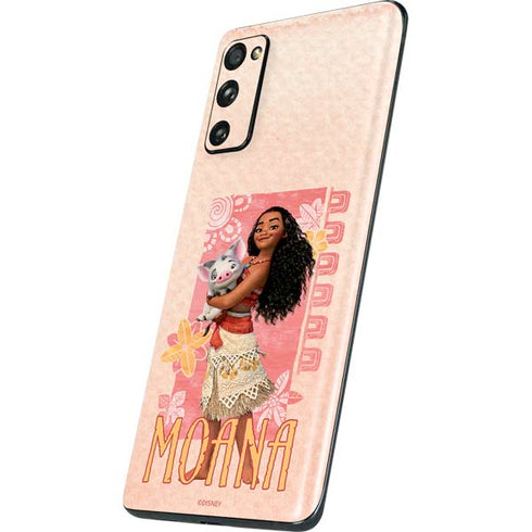 Disney Princess Moana and Pua Galaxy S20 Fan Edition Skin