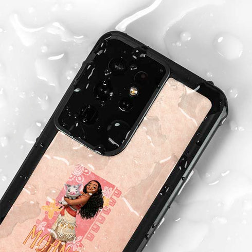 Disney Princess Moana and Pua Galaxy S24 Ultra Waterproof Case