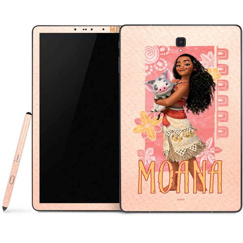 Disney Princess Moana and Pua Samsung Galaxy Tab Skin