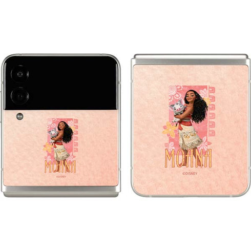 Disney Princess Moana and Pua Galaxy Z Flip3 5G Skin