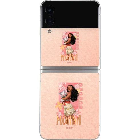 Disney Princess Moana and Pua Galaxy Z Flip3 5G Skin