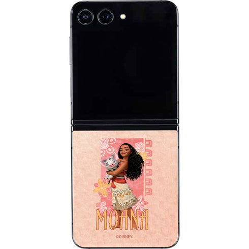 Disney Princess Moana and Pua Galaxy Z Flip5 5G Skin