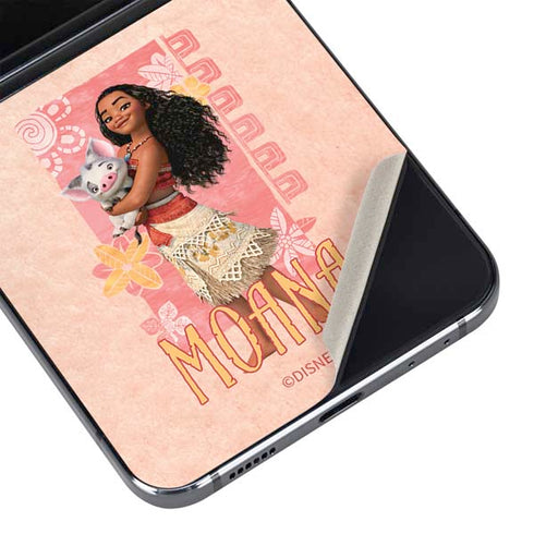 Disney Princess Moana and Pua Galaxy Z Flip5 5G Skin