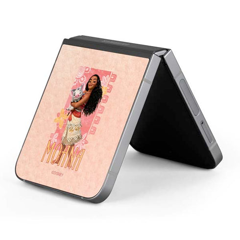 Disney Princess Moana and Pua Galaxy Z Flip6 Skin