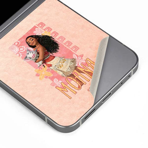 Disney Princess Moana and Pua Galaxy Z Flip6 Skin