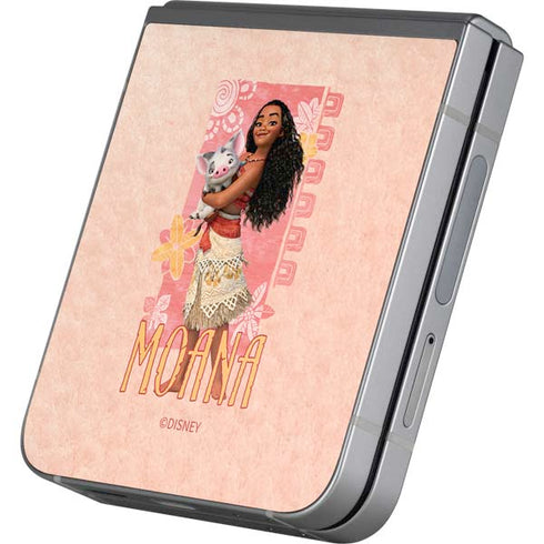 Disney Princess Moana and Pua Galaxy Z Flip6 Skin