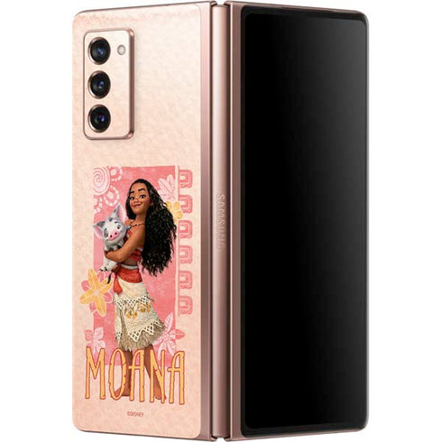 Disney Princess Moana and Pua Galaxy Z Fold2 5G Skin