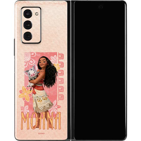Disney Princess Moana and Pua Galaxy Z Fold2 5G Skin