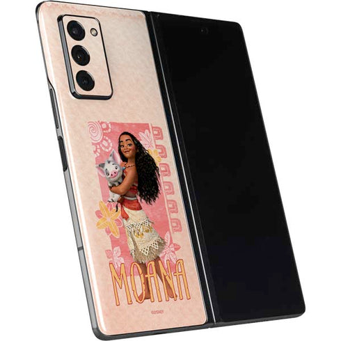 Disney Princess Moana and Pua Galaxy Z Fold2 5G Skin