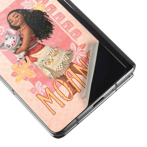 Disney Princess Moana and Pua Galaxy Z Fold2 5G Skin