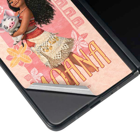 Disney Princess Moana and Pua Galaxy Z Fold3 5G Skin