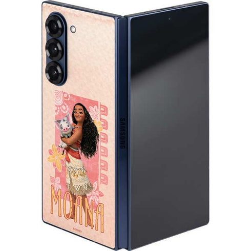 Disney Princess Moana and Pua Galaxy Z Fold6 Skin