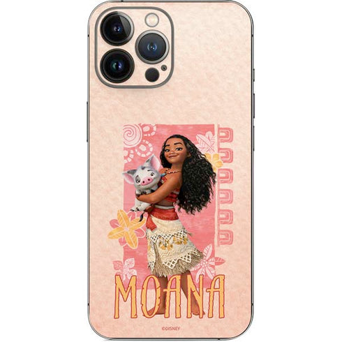 Disney Princess Moana and Pua iPhone 14 Pro Max Skin