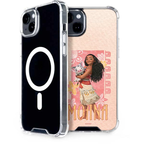 Disney Princess Moana and Pua iPhone 15 Plus MagSafe Case
