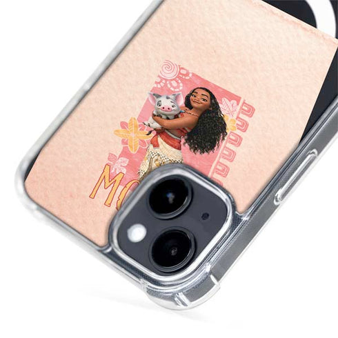 Disney Princess Moana and Pua iPhone 15 Plus MagSafe Case