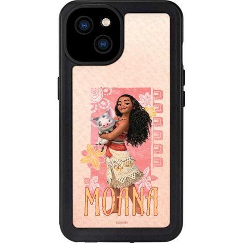 Disney Princess Moana and Pua iPhone 15 Plus Waterproof Case
