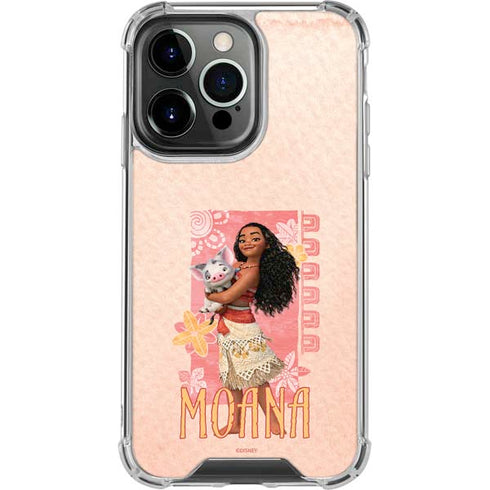 Disney Princess Moana and Pua iPhone 15 Pro Clear Case
