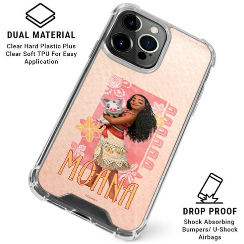 Disney Princess Moana and Pua iPhone 15 Pro Clear Case