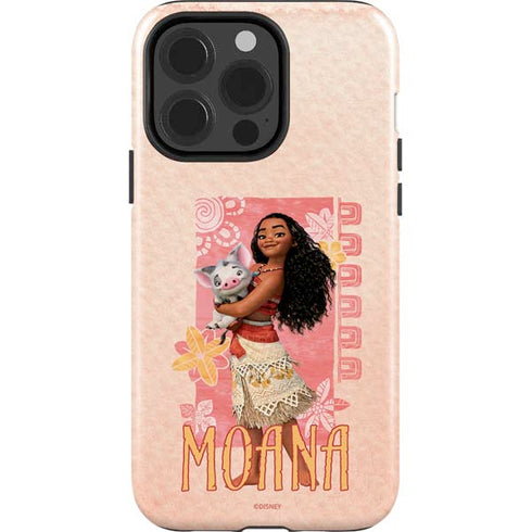 Disney Princess Moana and Pua iPhone 15 Pro Impact Case