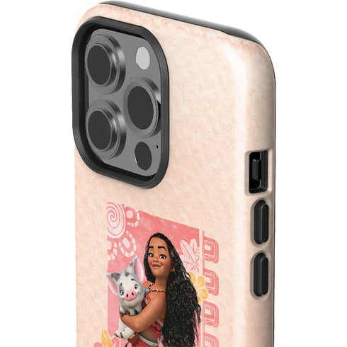 Disney Princess Moana and Pua iPhone 15 Pro Impact Case