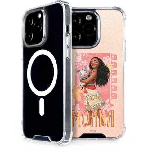 Disney Princess Moana and Pua iPhone 15 Pro MagSafe Case